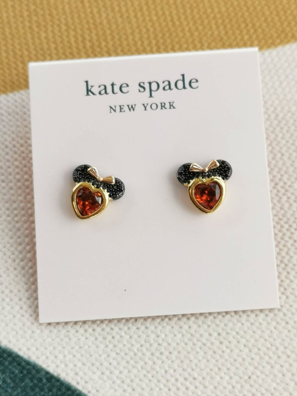 Kate Spade Disney Minnie Mouse Red Earrings NEW